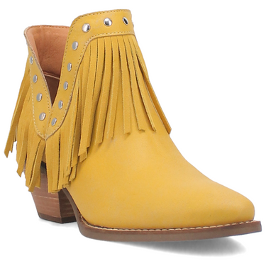 Fine N' Dandy Leather Bootie - Yellow/Yellow - DI186-YE