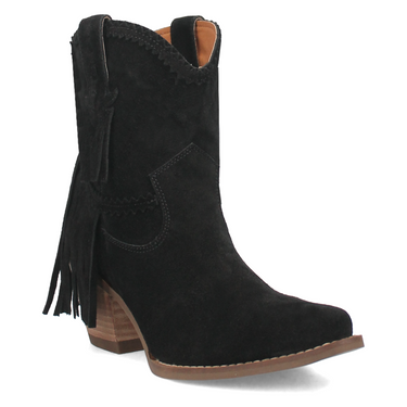 Fandango Leather Bootie - Black/Black - DI187-BK