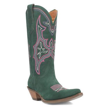 Hot Sauce Leather Boot - Green/Green - DI196-GN