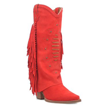 Spirit Trail Leather Boot - Red/Red - DI199-RD