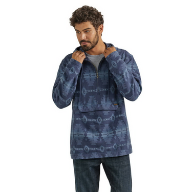 Wrangler® 1/4 Zip Hooded Popover - Sapphire Way 112353284