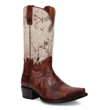 Rodeo Hair on Leather Boot - Brown/Multi - DP80516