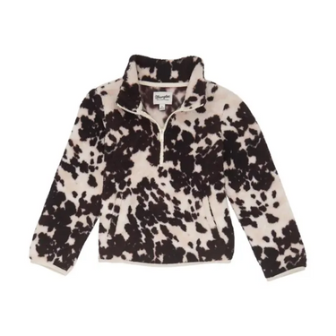 Wrangler Girl's Cow Print Sherpa 112355921