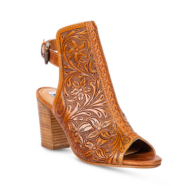Monika Boot in Hand-Tooled Leather S-9653