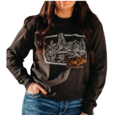 Black Desert Long Sleeve Tee Shirt By YeeYee