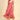 Hi-Low Papaya Gauze Wrap Dress Spaghetti Strap  Y9100114
