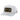 Loop Hooey  White 5-Panel Trucker with Gold Black Rectangle Patch By Hooey 2359T-WH