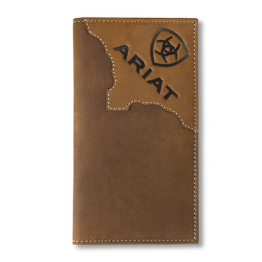 Brown Rodeo Wallet With Embossed Logo By Ariat A355244