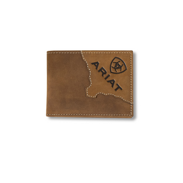 Brown Bifold Wallet With Embossed Logo By Ariat A3552644