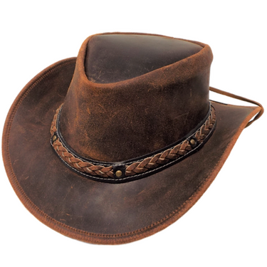 Aussie Rust Leather Outback Leather Hat TDU5475-RU