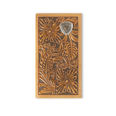 Natural Rodeo Wallet Floral Embossed Logo By Ariat A3559748