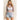 Mesh Lace High Neck Design Long Sleeve Fitted Top