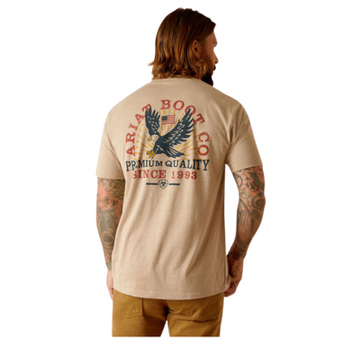 Men's Oatmeal Heather Flying Eagle T-Shirt by Ariat 10051388