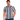 Sol Men's Whitecap Grey Short Sleeve Pearl Snap in Red / Blue Stripes