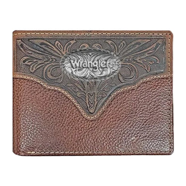 Wrangler Concho Logo Tooled Leather Bi-Fold Wallet 7606002