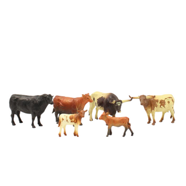 Bigtime Barnyard 6pc Cow Play Set 50650