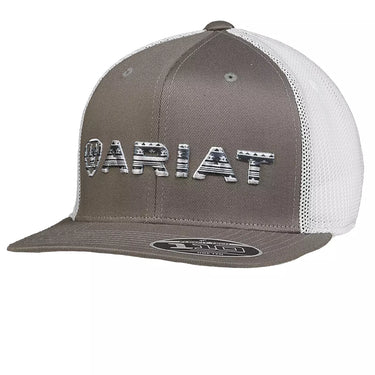 Ariat Men's Grey Southwestern Print Baseball Cap - A300071006