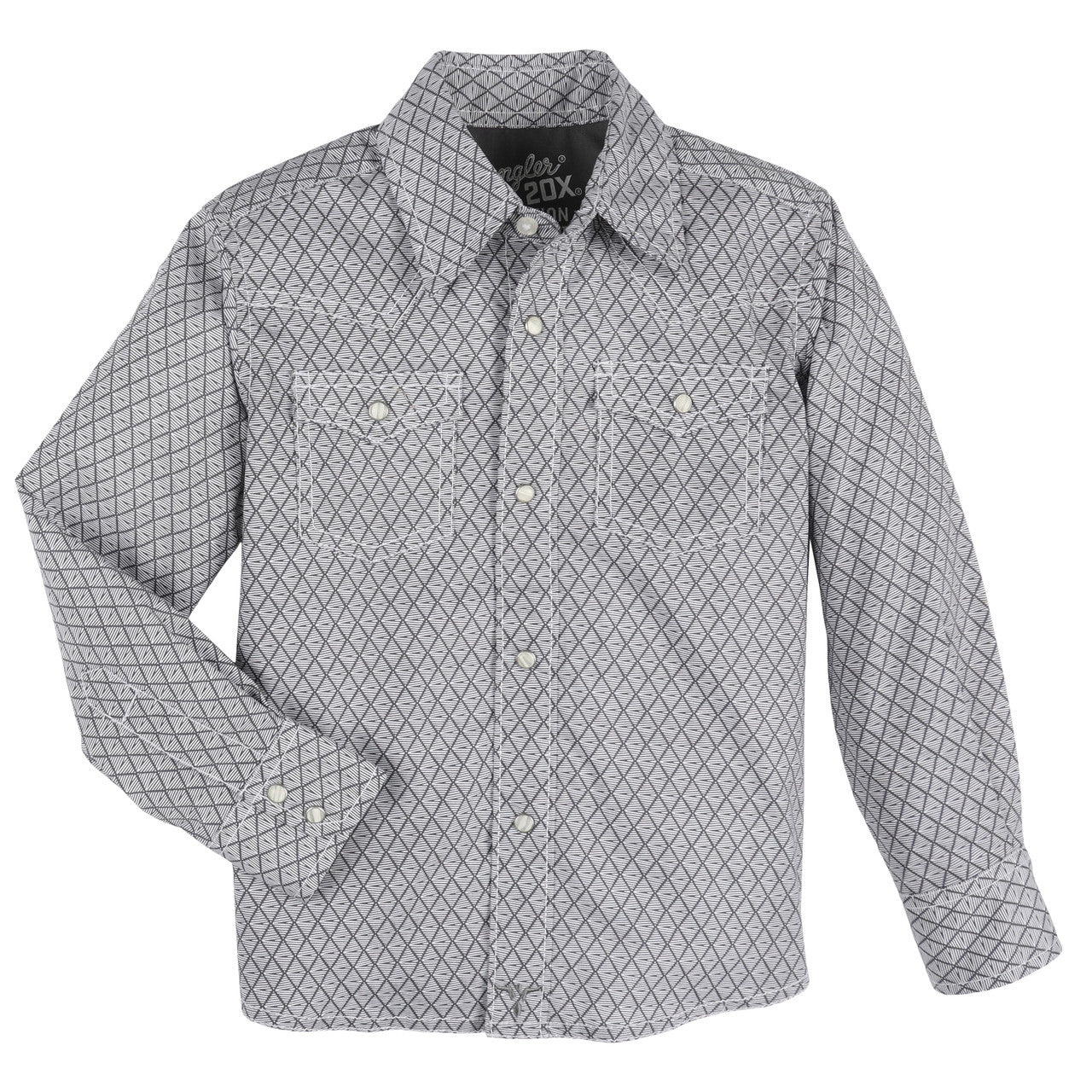 Boys 20X Advanced Comfort Long Sleeve Shirt - Gray - 112330507