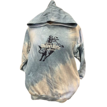 Cowtown Rodeo Youth Hoodie in Arctic Sky 128Y