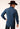Men's Navy/Khaki Floral Wallpaper Prt L/S Snap Shirt By Roper - 01-001-0086-0710 BU