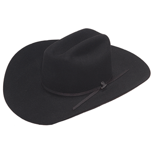 Ariat Black 6X Rabbit Fur Cowboy Hat A7630001
