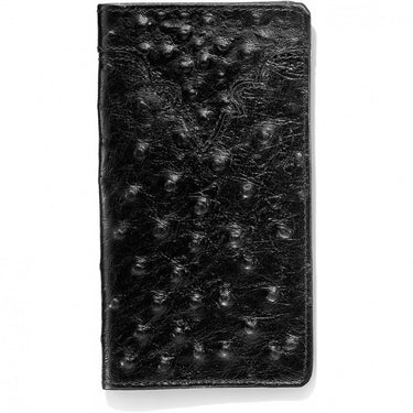 Ostrich Print Checkbook Wallet by Leegin 06233