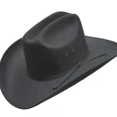 Black Faux Felt Cowboy Hat by Western Express BFF-269BLK 