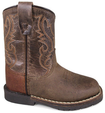 Brown Crackle Autry Boot for Toddlers by Smoky Mountain Boots 3662T