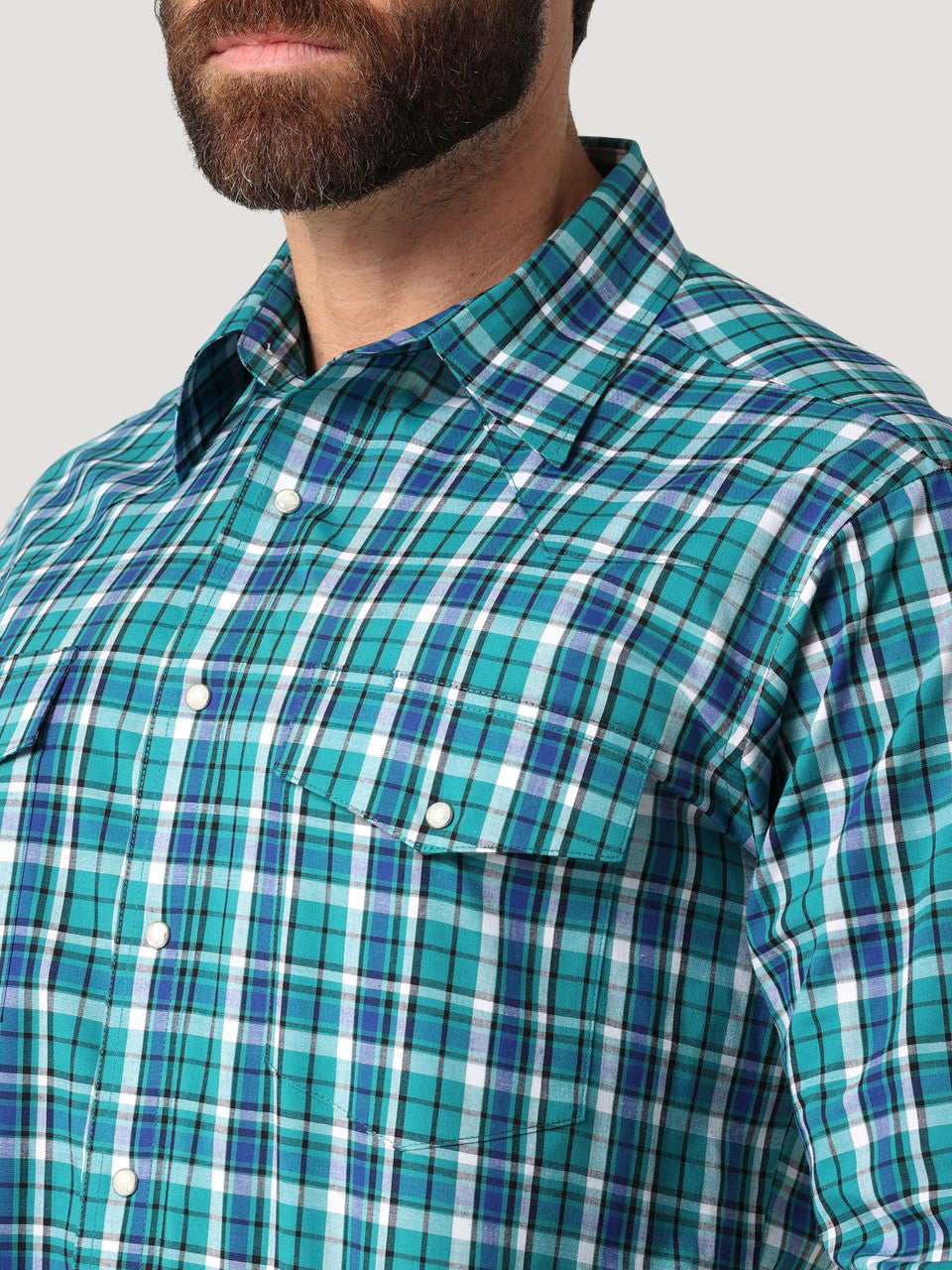 Men's Wrangler® Wrinkle Resist Long Sleeve Shirt - Relaxed Fit - 112318654