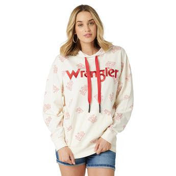 Women's Wrangler Retro Knit Top White/Red 112327241