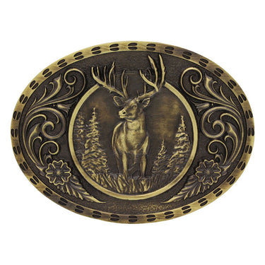 Heritage Outdoor Series Wild Stag Carved Buckle-A507C