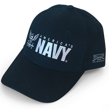America's Navy Embroidered Logo Hat by Grunt Style GSNV0056