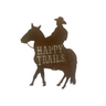 Rustic Metal Happy Trails Horse Sign by Recherche Furnishings HAPPYTRAILS