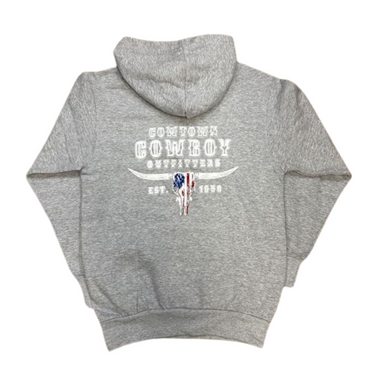 2023 Cowtown Cowboy Outfitters Hoodie In Gray 139-073