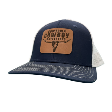 CCO Navy Blue Baseball Cap With Leather Patch By The Game GB452E-P0031 (190548)