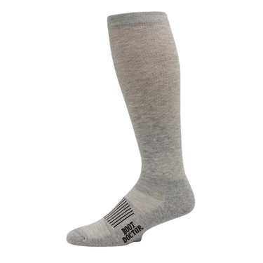 Boot Doctor Over the Calf Half Cushion Grey Sock 2 Pack 0412006