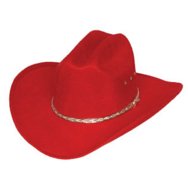 Red Cattleman Hat BFF 26 Red