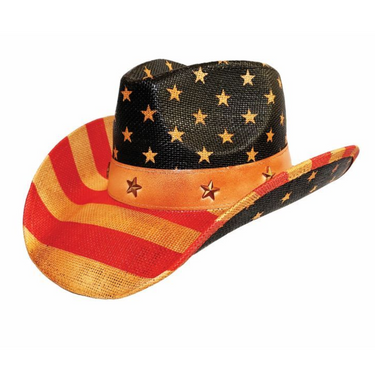 Children's Vintage American Flag Cowboy Hat by Hat Vision R10K