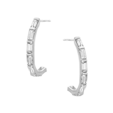 Arcing Half Loop Earrings By Montana Silversmiths ER4463 