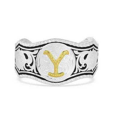 The Dutton Yellowstone Cuff Bracelet By Montana Silversmiths YELBC4351