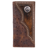 Men's Hair On Ostrich Print Rodeo Wallet by M&F Western DW914 (155655)