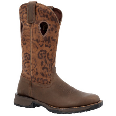 Women's Rosemary Leopard Print Work Boot by Rocky RKW0404 
