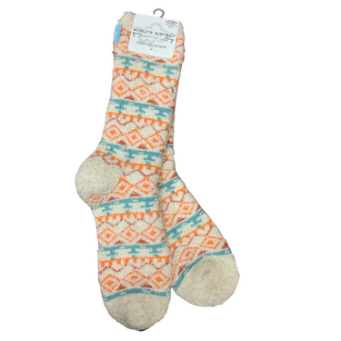 World's Softest Cozy Collection Socks in Wheat 74602