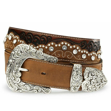 Cowtown Cowboy Outfitters Women's  Kaitlyn Crystal Leather Western Belt by Tony Lama C50499  98 New