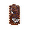 Men's Cell Phone Case With Tooled Flowers Overlay By Nocona 0695827