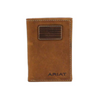Men's Brown Trifold Wallet With Flag Patch By Ariat A3548444