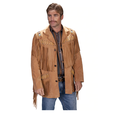 Men's Fringe Leather Jacket by Scully Leather 902-409