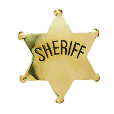 Gold Sheriff Badge