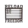 Rustic Metal Reload Freedom Sign by Recherche Furnishings RELOADFLAG