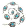 Women's Belt Concho With Turquoise Stones A1515836